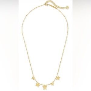 NWOT Kendra Scott Gold Star Charm Necklace